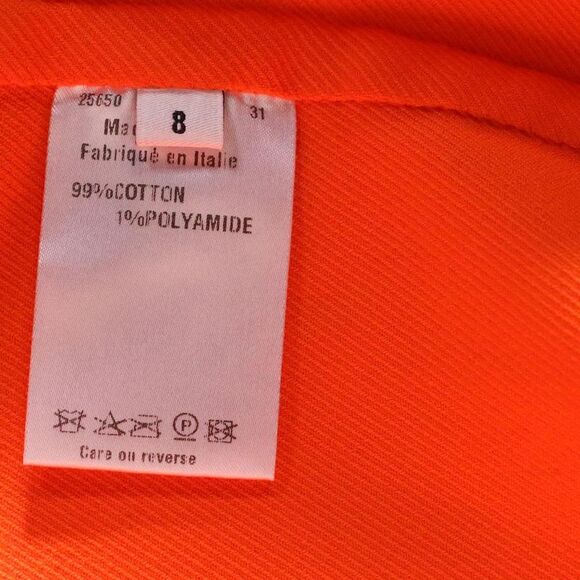 Pre Loved Oscar De La Renta Vintage Double Breasted Long Coat Women orange - Picture 6 of 6